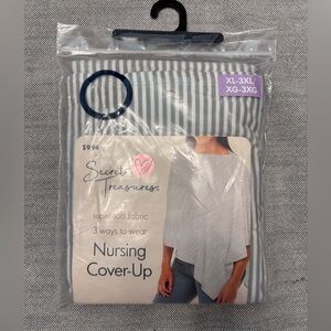 Secret Treasures Gray and White Nursing Cover-Up